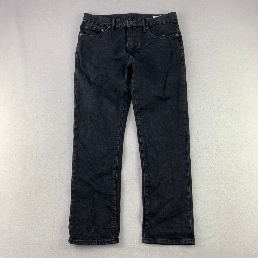 Gap Slim GapFlex Jeans Mens 30x28 Black Casual Stretch Denim Classic Straight